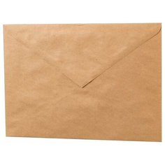 Конверты С5 (162х229 мм) крафт, клей, 90 г/м2, комплект 1000 шт., треугольный клапан, 76423 Ряжская печатная фабрика