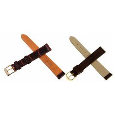 Ремешок для часов, женский, 14 мм, натуральная кожа, тёмно- коричневый Ardi