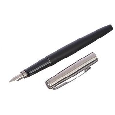 Ручка перьевая Parker Jotter Core F63 Bond Street Black CT M, корпус из нержавеющей стали (2030947)