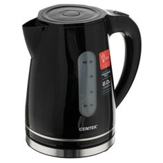 Чайник электрический Centek CT-0043, пластик, 2 л, 2200 Вт, подсветка, черный