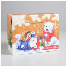 Дарите Счастье Пакет? коробка «С Новым годом!», 23 ? 18 ? 11 см