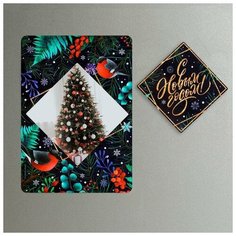 Зимнее волшебство Магнит фоторамка «С Новым годом!», 10 х 14 см