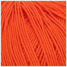 Пехорский текстиль Пряжа "Ажурная" 100% мерсеризованный хлопок 280м/50гр (189- Ярко- оранжевый) Пехорка