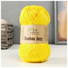 Fibra natura Пряжа "Bamboo Jazz" 50% Хлопок, 50% Бамбук 132м/50 гр (213 желтый)