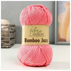 Fibra natura Пряжа "Bamboo Jazz" 50% Хлопок, 50% Бамбук 132м/50 гр (203 розовый)