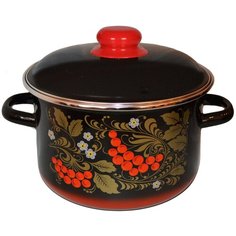 Кастрюля Рябина 3,0 л СтальЭмаль