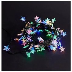Гирлянда электрическая Actuel музыкальная 100 LED ламп Звёздочки мультиколор, 9,5 м