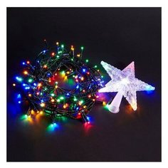 Гирлянда электрическая Actuel 9.5м 160 LED ламп со звездой разноцветный свет