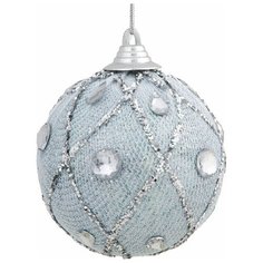 Елочный шар Magic Time 78496, голубой, 8 см