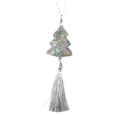 Елочная игрушка Magic Time Радужная ель 86880, серебристый, 25 см