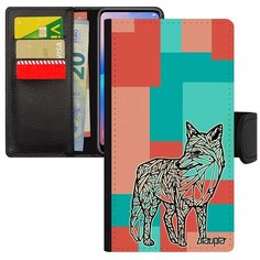 Противоударный чехол- книжка на смартфон // Xiaomi Mi 8 Lite // "Лиса" Лисица Хитрая, Utaupia, цветной