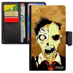 Дизайнерский чехол книжка на смартфон // Apple iPhone 7 Plus // "Зомби" Фантазия Дизайн, Utaupia, бежевый