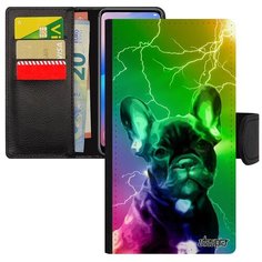 Красивый чехол книжка на смартфон // Apple iPhone 7 Plus // "Бульдог" Охота Кобель, Utaupia, цветной