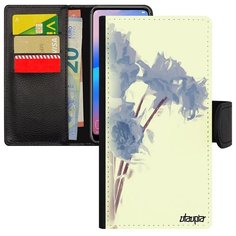 Противоударный чехол- книжка на смартфон // Samsung Galaxy S7 Edge // "Цветы" Бутон Экзотичный, Utaupia, белый