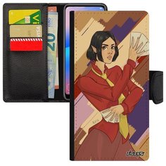 Простой чехол книжка на смартфон // Samsung Galaxy A40 // "Фокусник" Карты Трюк, Utaupia, цветной