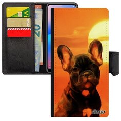 Чехол книжка на смартфон // Samsung Galaxy A40 // "Бульдог" Телохранитель Мастиф, Utaupia, оранжевый