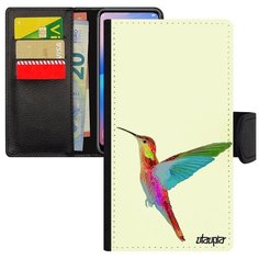 Качественный чехол- книжка на смартфон // Galaxy A5 2017 // "Колибри" Полет Дизайн, Utaupia, белый