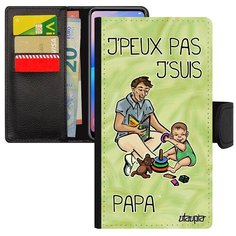 Качественный чехол- книжка на смартфон // Galaxy A5 2017 // "Не могу - стал папой!" Папуля Повод, Utaupia, светло- зеленый