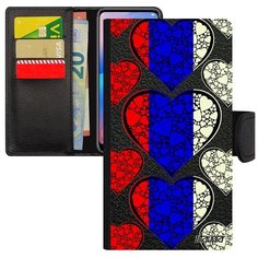 Защитный чехол книжка на смартфон // Samsung Galaxy A5 2017 // "Флаг России с сердцем" Любовь Туризм, Utaupia, цветной