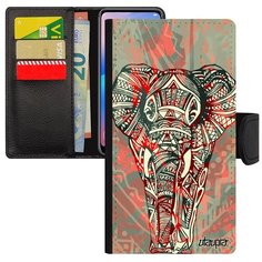 Защитный чехол- книжка на смартфон // Samsung Galaxy A5 2017 // "Слон" Мудрый Древний, Utaupia, розовый