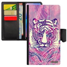 Красивый чехол- книжка на смартфон // Galaxy A5 2017 // "Тигр" Сибирь Охота, Utaupia, розовый