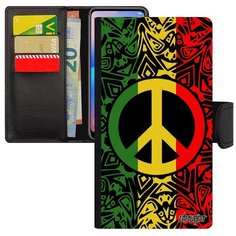 Противоударный чехол книжка на смартфон // Samsung Galaxy A5 2017 // "Peace and Love" Стиль Мандала, Utaupia, цветной