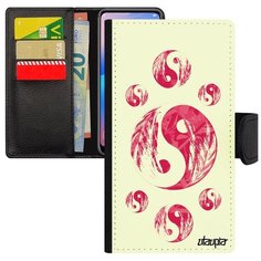 Чехол книжка на смартфон // Samsung Galaxy A5 2017 // "Инь и Ян" Пять стихий Стиль, Utaupia, белый