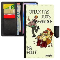 Защитный чехол книжка на смартфон // Galaxy A5 2017 // "Не могу - у меня курица!" Юмор Комикс, Utaupia, белый