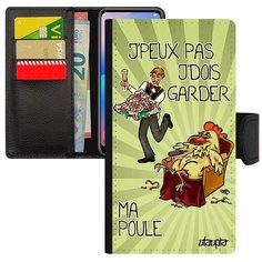 Защитный чехол книжка на смартфон // Samsung Galaxy A5 2017 // "Не могу - у меня курица!" Рисунок Юмор, Utaupia, светло- зеленый