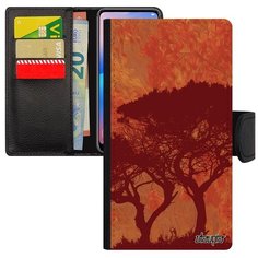 Защитный чехол- книжка на смартфон // Samsung Galaxy A5 2017 // "Гренадил" Африка Пейзаж, Utaupia, розовый