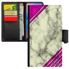 Красивый чехол- книжка на смартфон // Galaxy A5 2017 // "Уголок" Текстура Дизайн, Utaupia, светло- серый