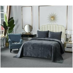 Покрывало с наволочками Sofi de Marko Патрисия Антрацит 160х220