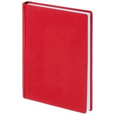 Ежедневник недатированный Альт А5+, 136 листов, Velvet, красный