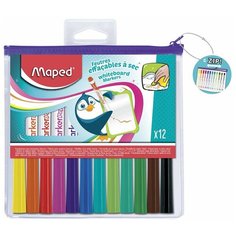 Маркеры для доски Maped набор 12 штук, "Marker Peps", круглый наконечник 1,5 мм (741817)