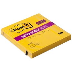 Блок- кубик Post- it Super Sticky, 76*76 мм, желтый, 90 листов (7100062368)