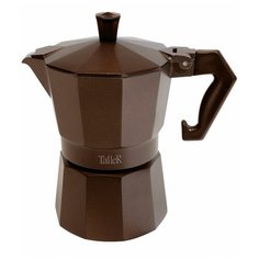 Гейзерная кофеварка Taller Macchiato (300 мл), шоколадный