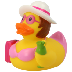Игрушка для ванной FUNNY DUCKS "Пляжница уточка"