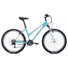 Велосипед FORWARD IRIS 26 1.0 (26" 6 ск. рост 17") 2020-2021, мятный, RBKW1M166006