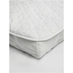 Наматрасник стёганный AMARO HOME Comfort Line 90х200, с резинками по углам, белый