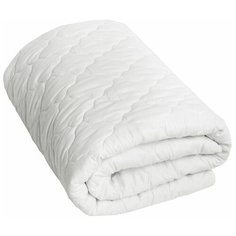 Наматрасник стёганный AMARO HOME Comfort Line 180х200, с резинками по углам, белый
