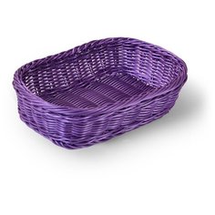 FISSMAN Корзина плетеная 26x19x7см Фиолетовый