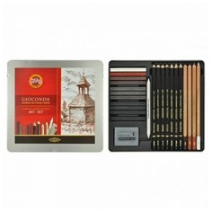 Художественный набор Koh- I- Noor GIOCONDA 8899, 24 предмета, в металлическом пенале