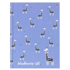 Блокнот А6, 160 листов твёрдая обложка «Зверушки. Паттерн», глянцевая ламинация Альт