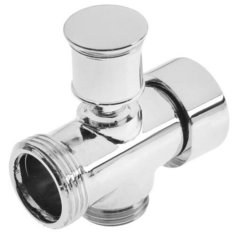 Дивертор ZEIN Z745, для смесителя, корпус цинк, с круглой гайкой, переключатель лаутнь, цвет хром