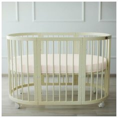 Простыня овальная «Крошка Я» 165х115 см, цвет молочный, мако- сатин