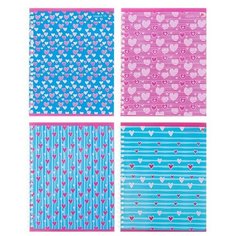 Тетрадь 96 листов в клетку на гребне «FRESH. Сердечки», обложка мелованный картон, глянцевая ламинация, микс Альт