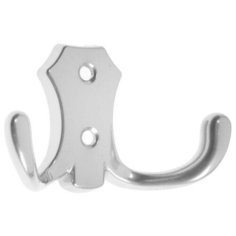 Крючок- вешалка TUNDRA, №16, цвет хром, 1 шт