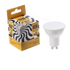 Лампа cветодиодная спот Luazon MR16, GU10, 3 Вт, 270 Лм, 3000 K, теплый белый