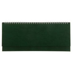 Планинг недатированный, 64 листа на гребне, обложка бумвинил, зелёный Альт