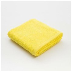 Полотенце махровое «Экономь и Я», 35х60 см, цвет солнечный жёлтый